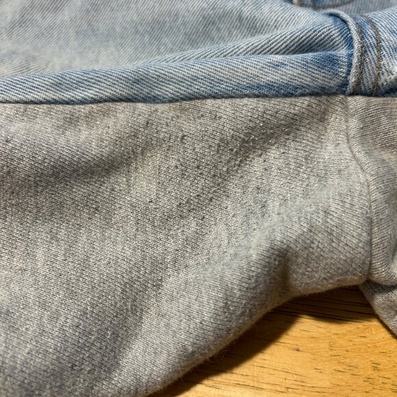 Womens Alexander Wang Ride Clash Light Blue Gray Track Pant Combo Denim Jeans 24 - Picture 14 of 14